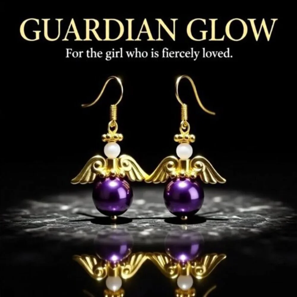 Saucy Angels! Lilac, Purple & Gold Angel Earrings! Pick your Favorite!